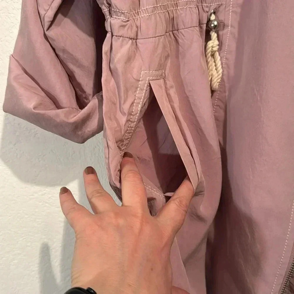 Anthropologie-Danuta Cupro Oversized Utility Jacket Mauve Size XS/S - Picture 5 of 13